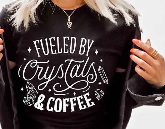 Crystals and Coffee Tee